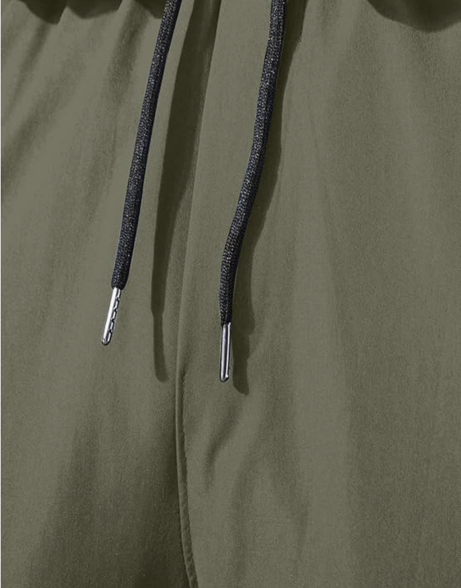 Olive Green Heavy Cargo Joggers for Men