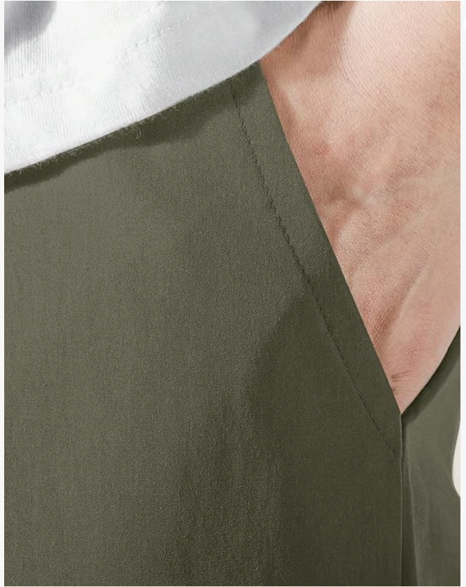 Olive Green Heavy Cargo Joggers for Men
