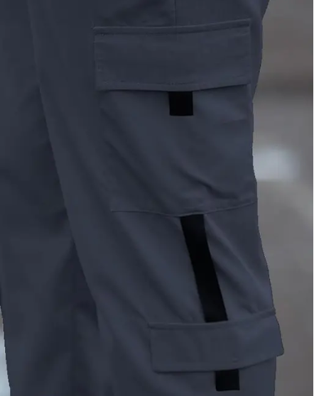 Dark Grey Heavy Cargo Joggers for Men