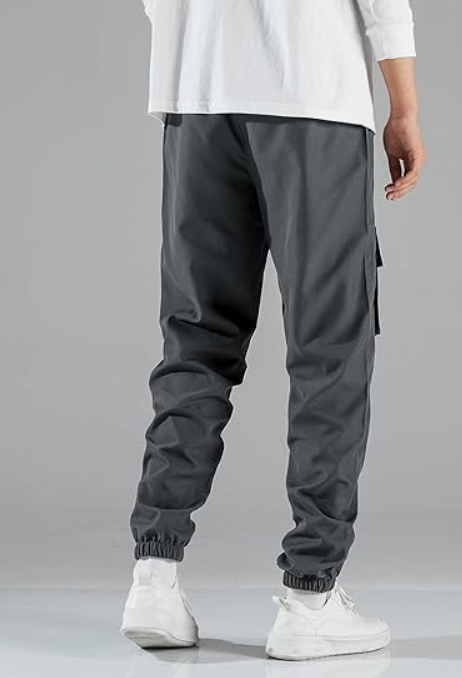 NASA Print Grey Joggers for Men